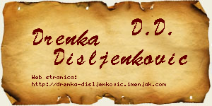 Drenka Dišljenković vizit kartica
